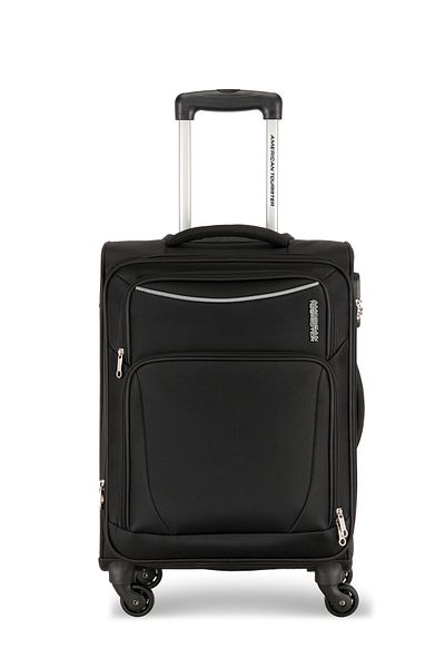 American Tourister مجموعة حقائب سفر بورتلاند ذات العجلات الناعمة ذات العجلات المكونة من 3 قطع (55/68/79) باللون الأسود