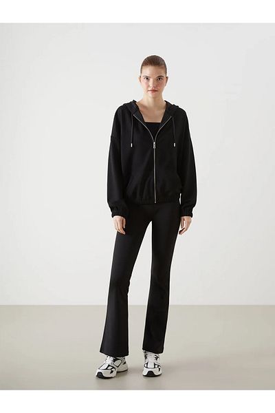 LC Waikiki Xside Active Hooded Oversize Women's Zip-Up Sweatshirt