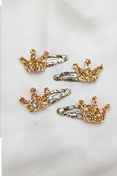 PETEK AKSESUAR 4 Children's Crown Silvery Snap Buckle