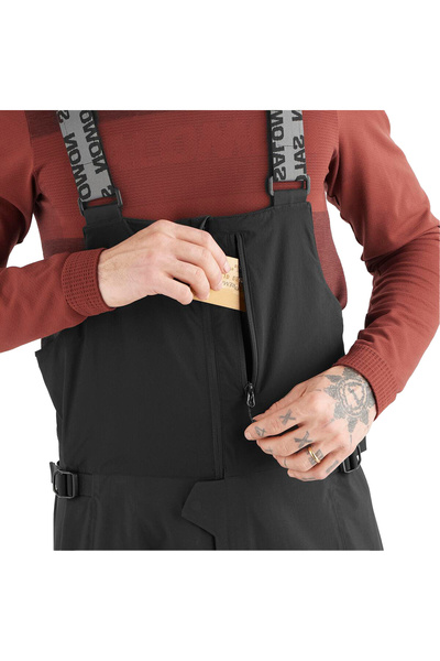 Salomon Absolute 3l Bib Erkek Siyah Kayak Pantolonu ERKEK KAYAK PANTOLONU LC2323200