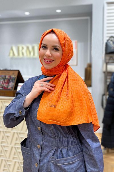 Armine Trend Lia Shawl - Βαμβακερό - ATS2LIA-2350 - Πορτοκαλί