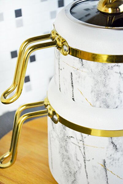 Bayev 201295   Model Marble White Granite Teapot