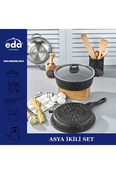 Eda Asia 2-Piece Cast Set 26 No Presser Cookware 26 Pan