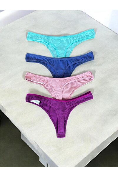 Papatya 4'lü Düşük Bel Kadın String