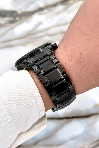 Comwatch Steel Cord Men's Wristwatch, Crono Functions Active, Black with Bracelet Gift Sdcmw014