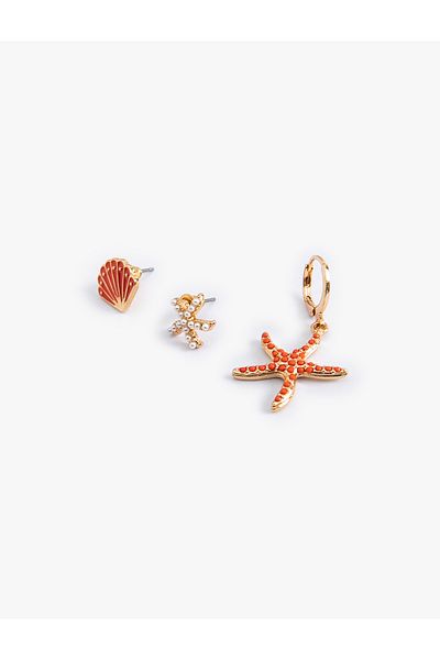 Koton Sea Shell Earring Set of 3