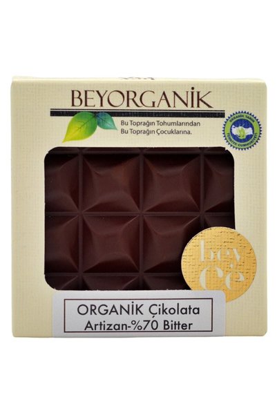 BEYORGANİK Organik Artizan Çikolata %70 Bitter 40gr