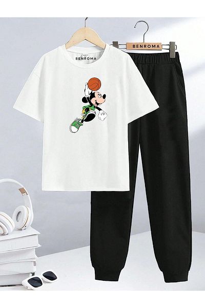 BENROMA Character Printed Children's Tracksuit Set