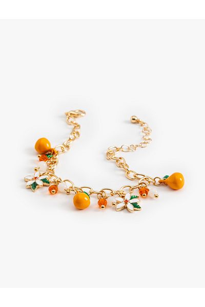Koton Charmed Detailed Chain Bracelet