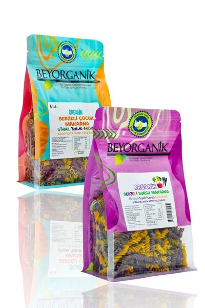 BEYORGANİK Organik Sebzeli Makarna Seti 2'li Paket
