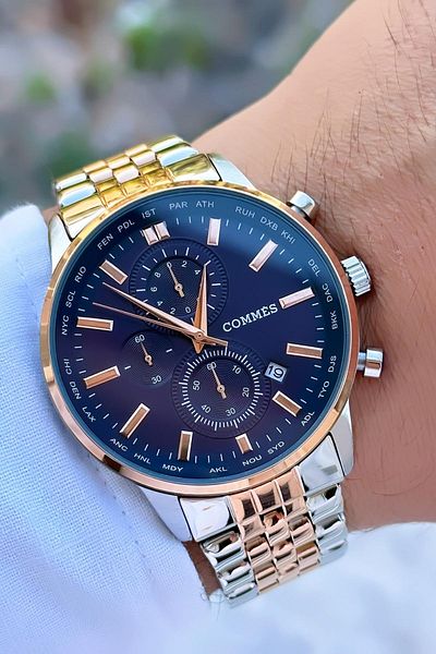 COMMES Men's Wristwatch Functions With Active Bracelet Gift