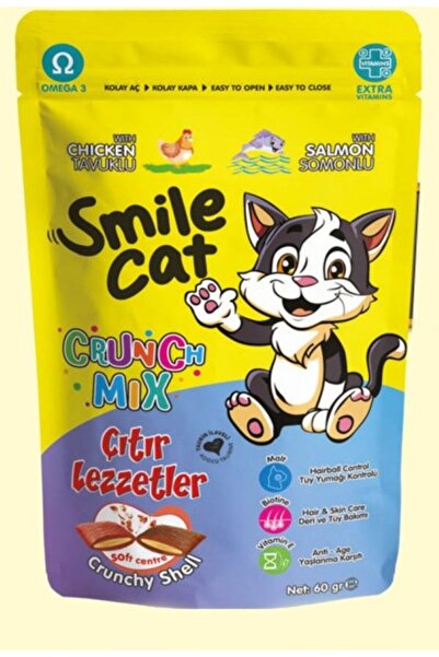 Cat Crunch Mix Kedi Ödül Maması 60 gr - Lezzetli Atıştırmalık, Sağlıklı ve Besleyici