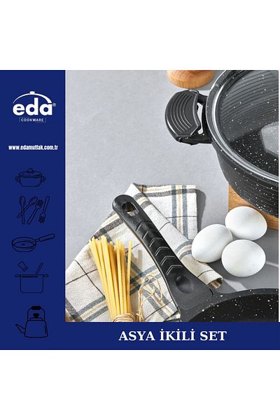 Eda Asia 2-Piece Cast Set 26 No Presser Cookware 26 Pan