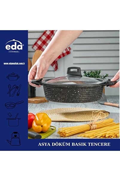 Eda 22 No Döküm Asya Basık Tencere