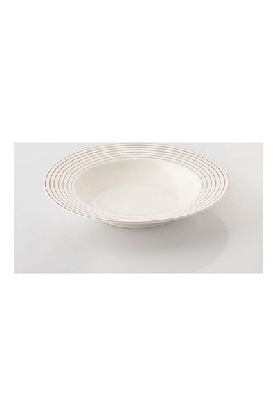 Dania 6-Piece Plate Set White/Gold 21x21x3cm