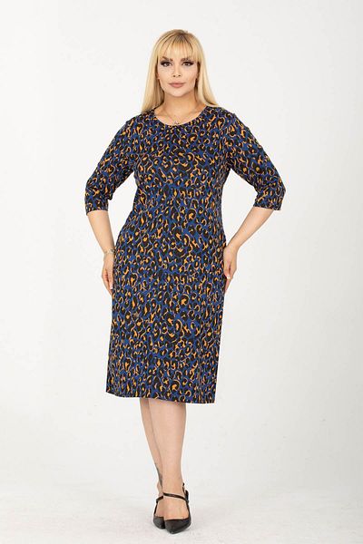 modayız Jacquard Pocketed Winter Plus Size Dress 31Y-2419