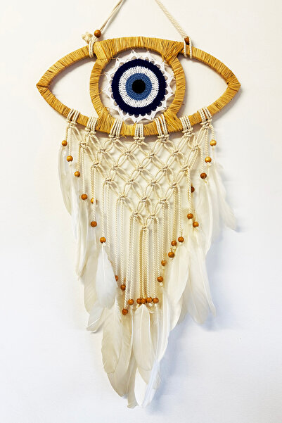 Makraart Tasarım El Yapımı Düş Kapanı Makrome Düşkapanı Kapı Süsü Duvar Dekoru Nazarlık