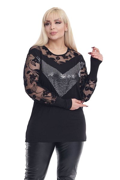 modayız Plus Size Glittering Blouse - 21B-2280
