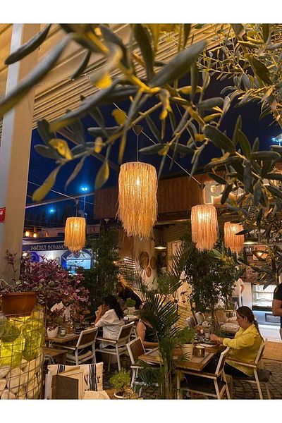 Maison Avf Rhodes Raffia Wicker Design Bohemian Chandelier