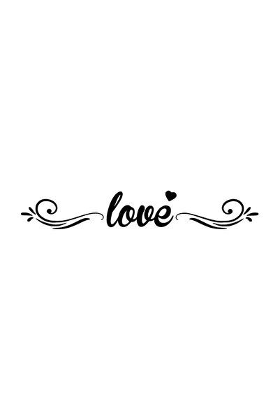 Generic Brand Love Sticker 20 X 4 cm