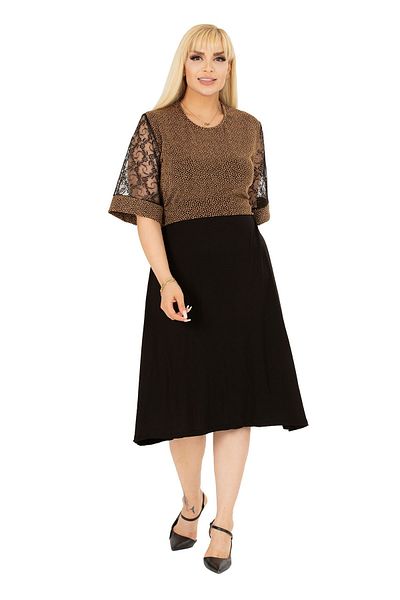 modayız Βραδινό φόρεμα με λάμψη Plus Size 15e-2392