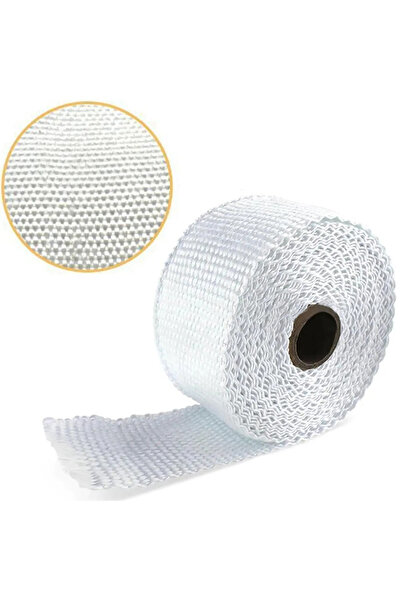 NUBLADO 30 Metre Cam Elyaf Eksoz Sargısı Manifold Sargı Bezi Yanmaz Bant 2 Mm...
