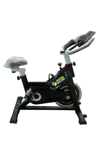 Body Builder Spin Bike, Black & Yellow, 1 Piece