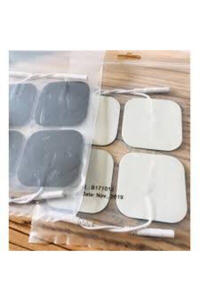 flexipads Tens Pedi Flexstim 5*5 Square Tens Electrodes 4 Pieces 3 Packs (12 Pieces)