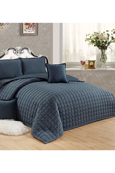 Generic Compressed Comforter Set Duble Size one color, 6 Pieces , King Size