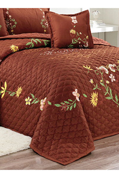 Generic Floral Compressed Comforter Set, 160 x 210 cm Twin Size Reversible 4 pcs Bedding Set, Multicolor
