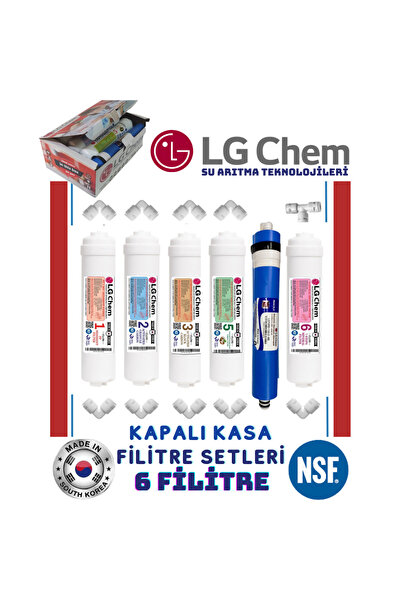 light gastro 6 FİLİTRELİ KAPALI KASA SU ARITMA CİHAZI FİLİTRE SETİ MİNERAL TA...