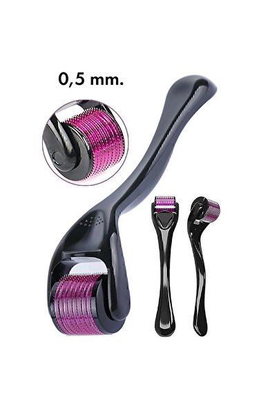 KARAASLAN Mutkin Titanyum Uçlu 540 Iğneli Dermaroller 0.5 Mm Iğne Cilt- Saç -...