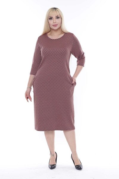modayız Φόρεμα Jacquard Pocketed Winter Plus Size 23e-2267