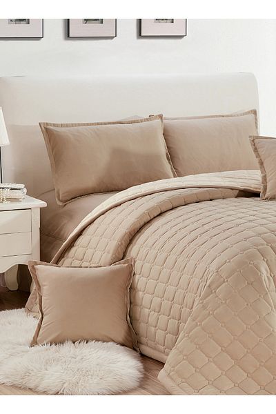 Generic Compressed two-sided Comforter Set Twin Size Tow color, 4 Pieces, Single Size