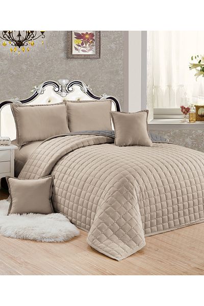 Generic Compressed  two-sided Comforter Set Duble Size Tow color, 6 Pieces, King Size