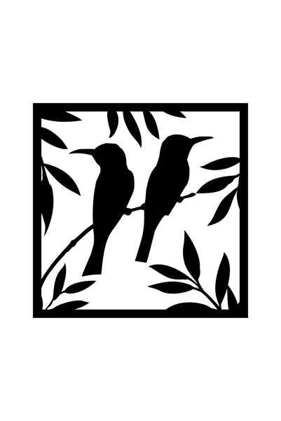 Generic Brand Birds Chirping on a Branch Design Wall Decor Quality Quality St...