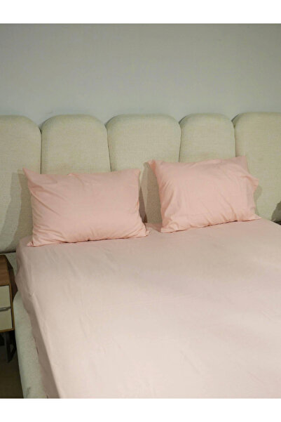 240*260 (PEMBE RENK) Çarşaf Takımı 50*70 Yastık Kılıfı