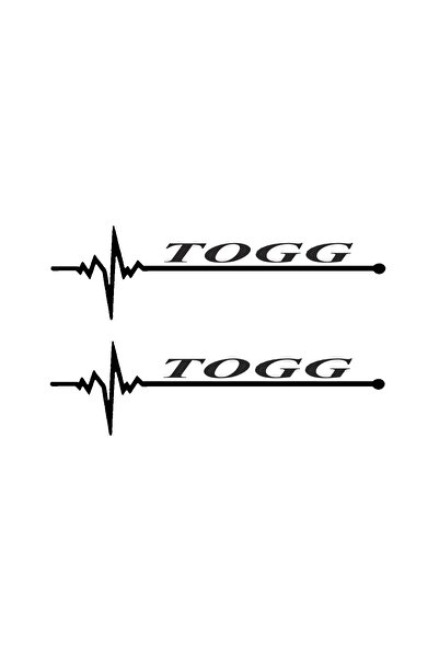 pınaxar Pulse Rhythm Auto Glass Sticker A+ Quality Togg 30 X 8 cm Durable