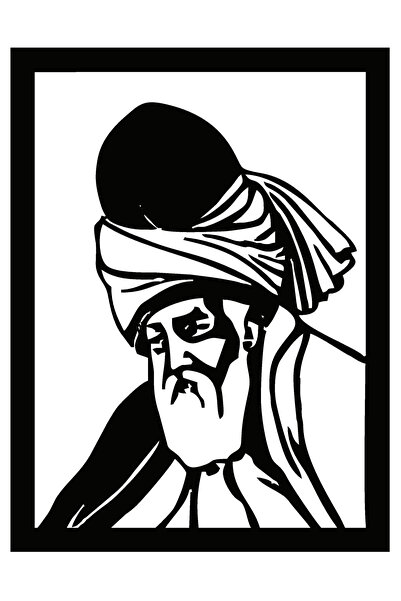 FARKSHP ملصق مولانا 10×13 سم
