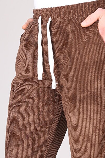 Delpino Kadife Baggy Bol Paça Pantolon
