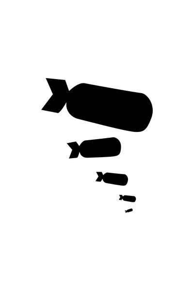 Generic Brand ملصق قنابل 10×12 سم