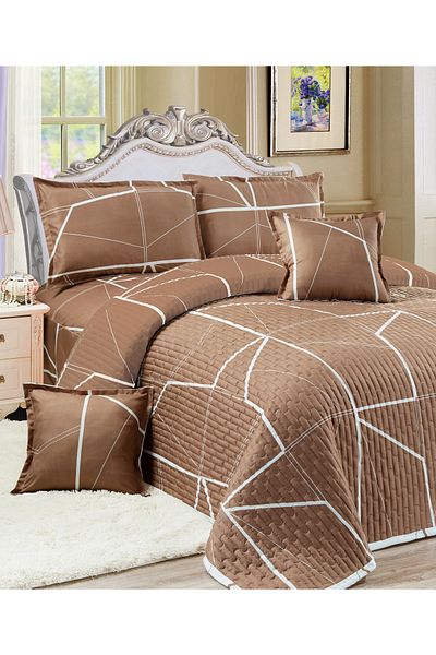 Generic Floral Compressed Comforter Set, 160 x 210 cm Twin Size Reversible 4 pcs Bedding Set, Multicolor
