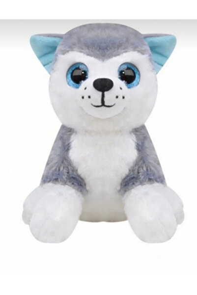 TOPROCKSTORE Husky Sevimli Cam Göz Sibirya Kurt Peluş Köpek 20 Cm Uyku Arkada...