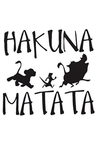 FARKSHP ملصق هاكونا ماتاتا عالي الجودة مقاس 30 × 30 سم