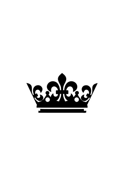 Generic Brand King's Crown Wall Decor Sticker 40 X 24 cm