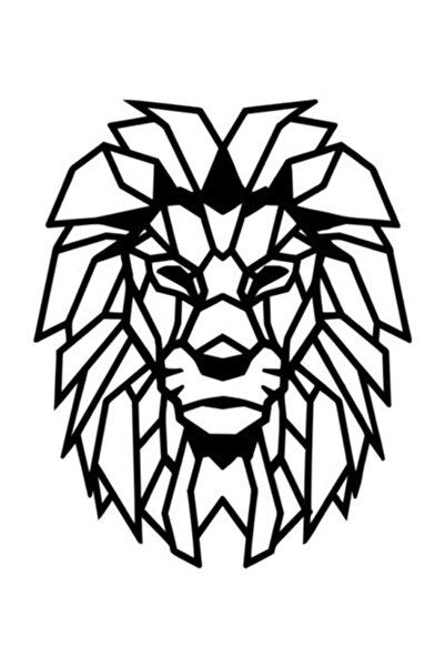 Generic Brand ملصق بتصميم أسد 10 × 12 سم