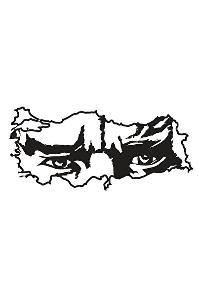 Generic Brand Ataturk Silhouette and Turkey Map Wall Decor High Quality Stick...
