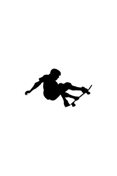rez Skateboarding Young Sticker Auto Motor Laptop Wall Foil Sticker 20x12 cm