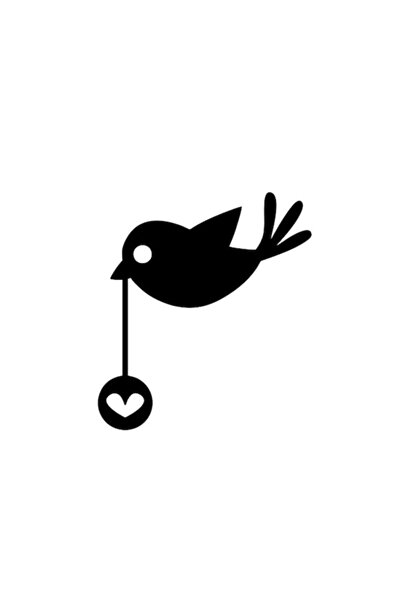 Generic Brand Little Bird Wall Decor Quality Quality Sticker 40 X 44 cm