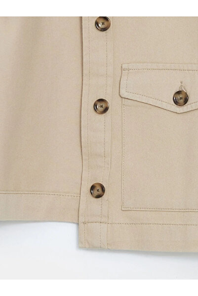 LC Waikiki Γυναικείο παλτό XSIDE Beige Crop